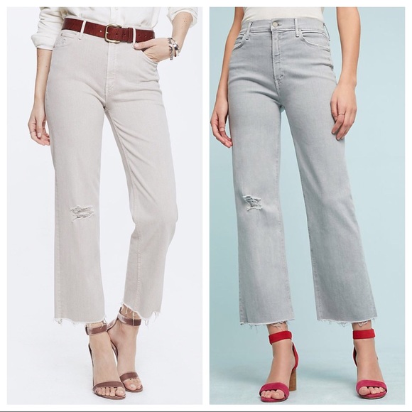 mother gray jeans